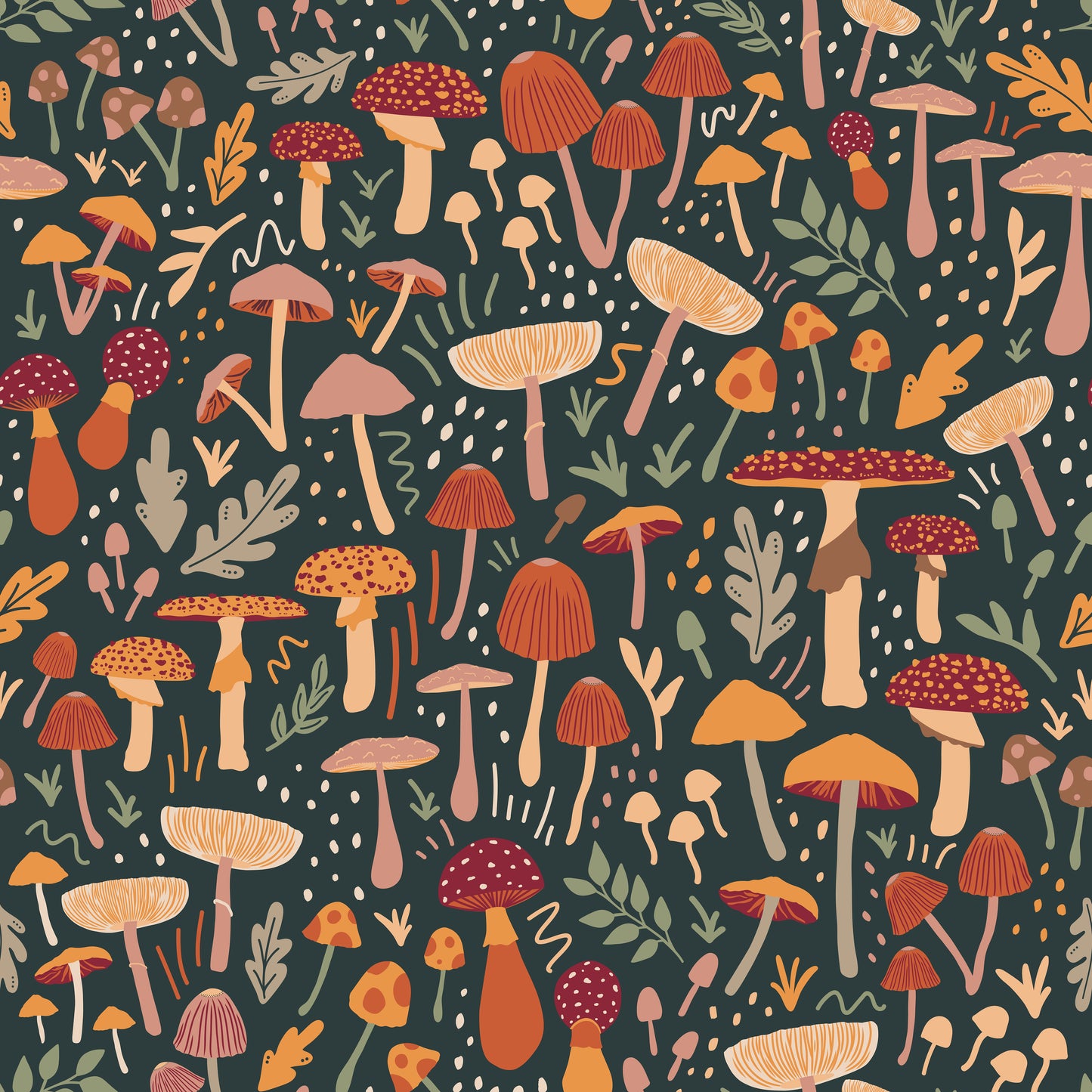 Climbing Rope Bag - Mushrooms