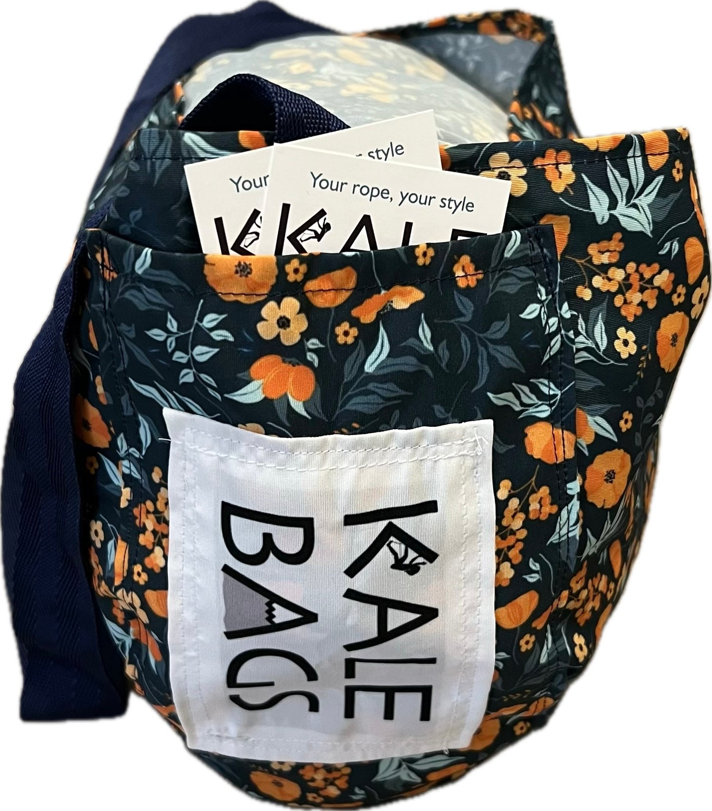 Kale Bag - Orange Flowers