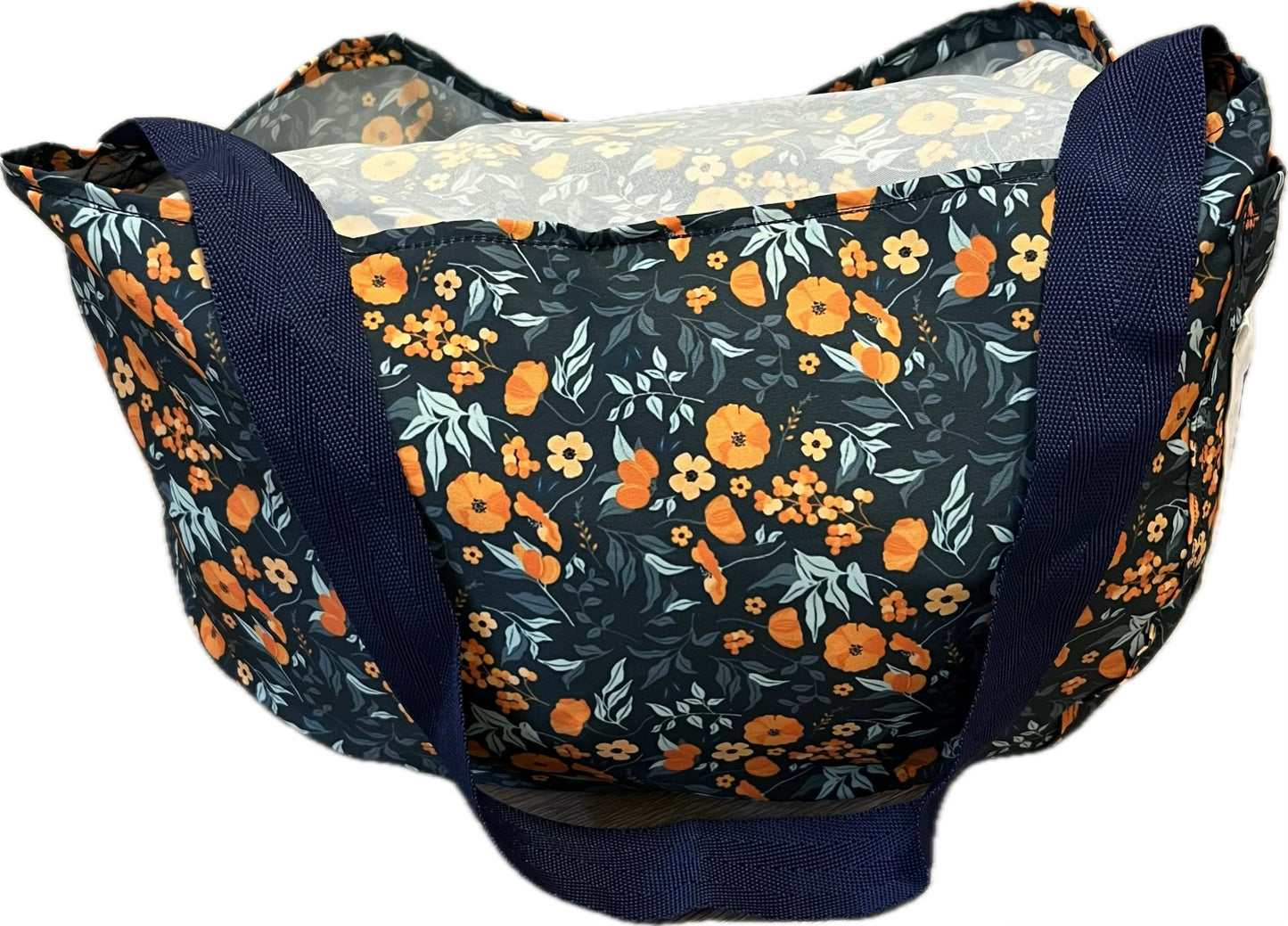 Kale Bag - Orange Flowers