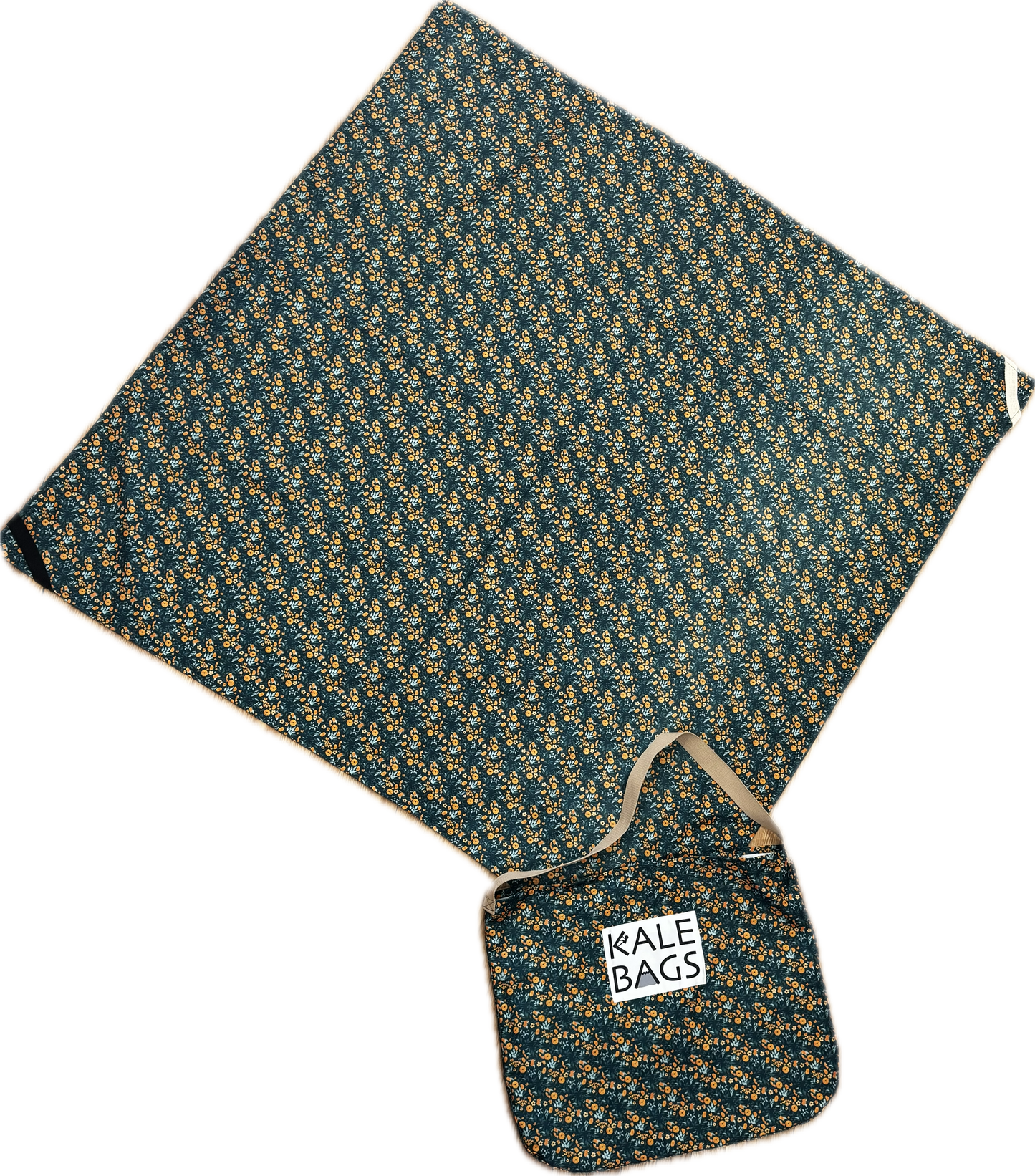 Kale Bag - Orange Flowers