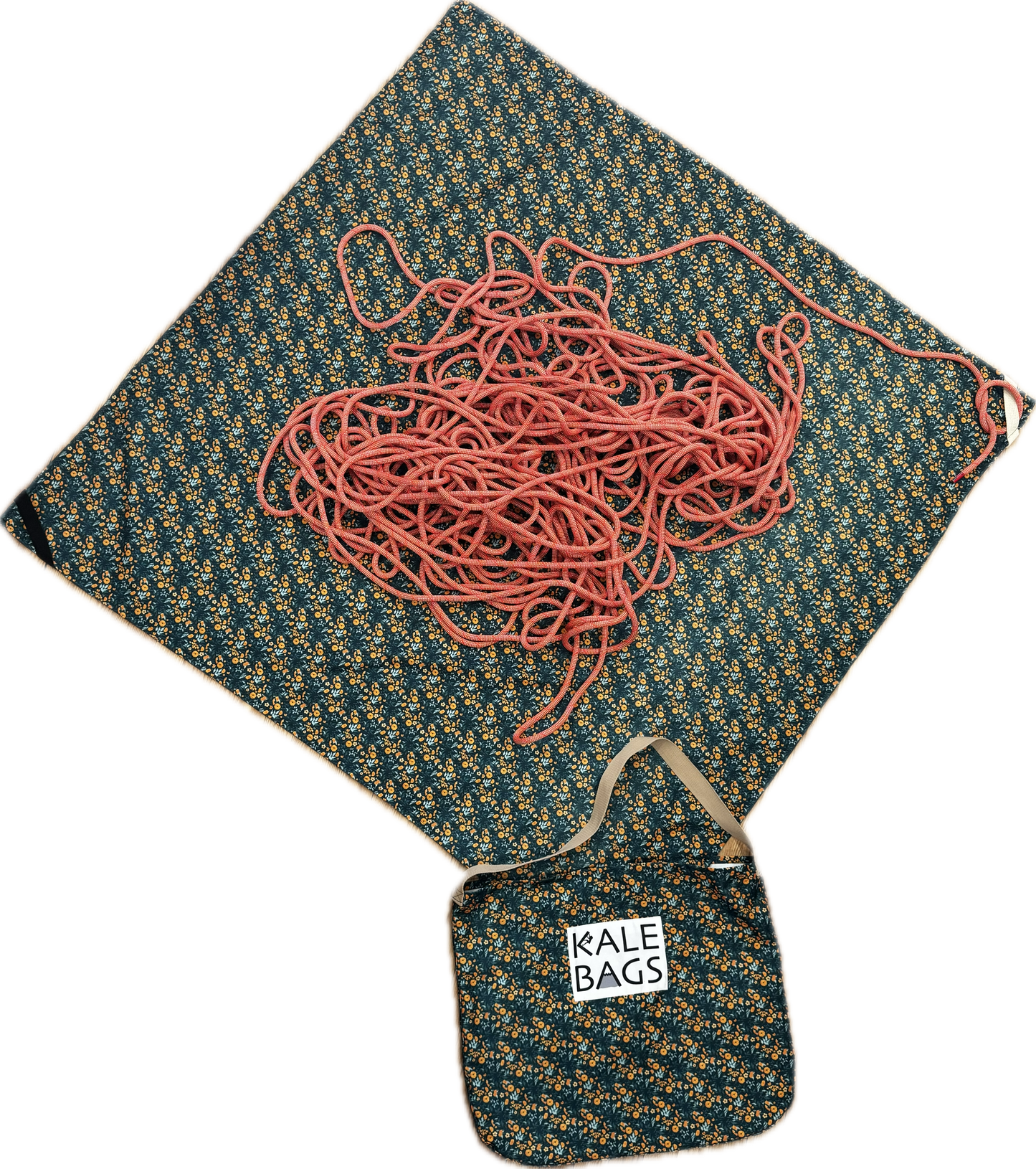 Kale Bag - Orange Flowers