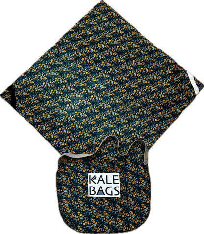 Kale Bag - Orange Flowers