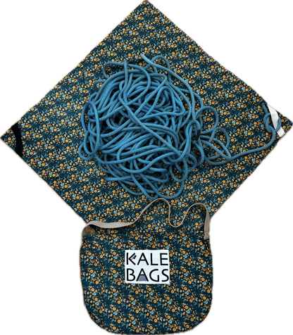 Kale Bag - Orange Flowers