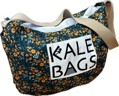 Kale Bag - Orange Flowers