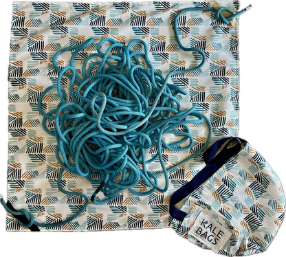 Climbing Rope Bag - Blue Stripes